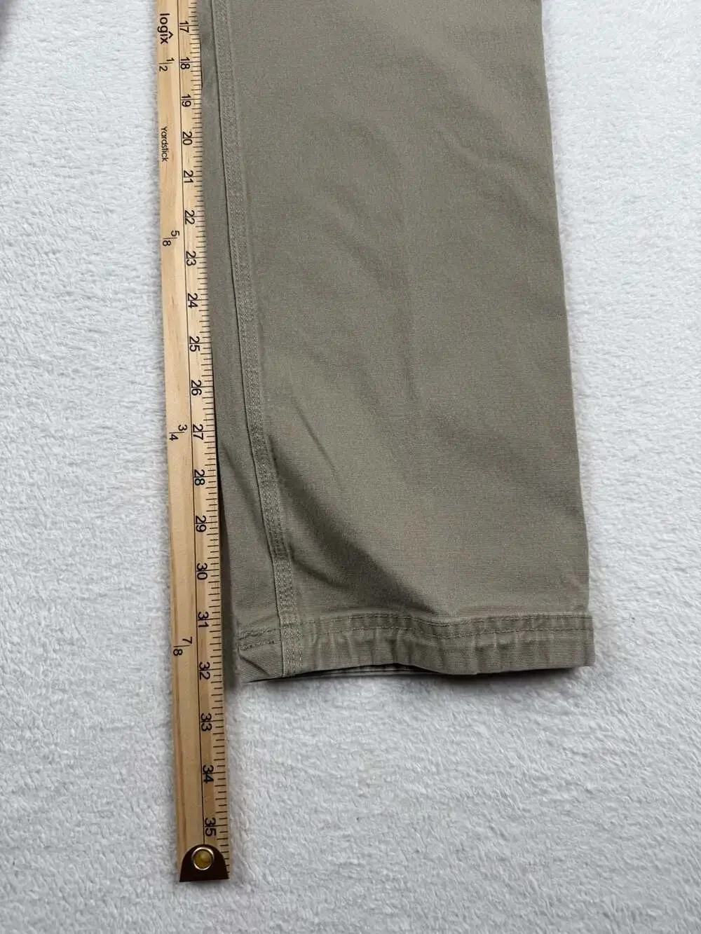 Duluth Trading Co. Flex Fire Hose Regular Fit Work Pants Khaki 36x32